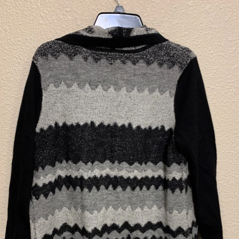 Laura Ashley long cardigan sz L wool blend winter fall preppy career work church